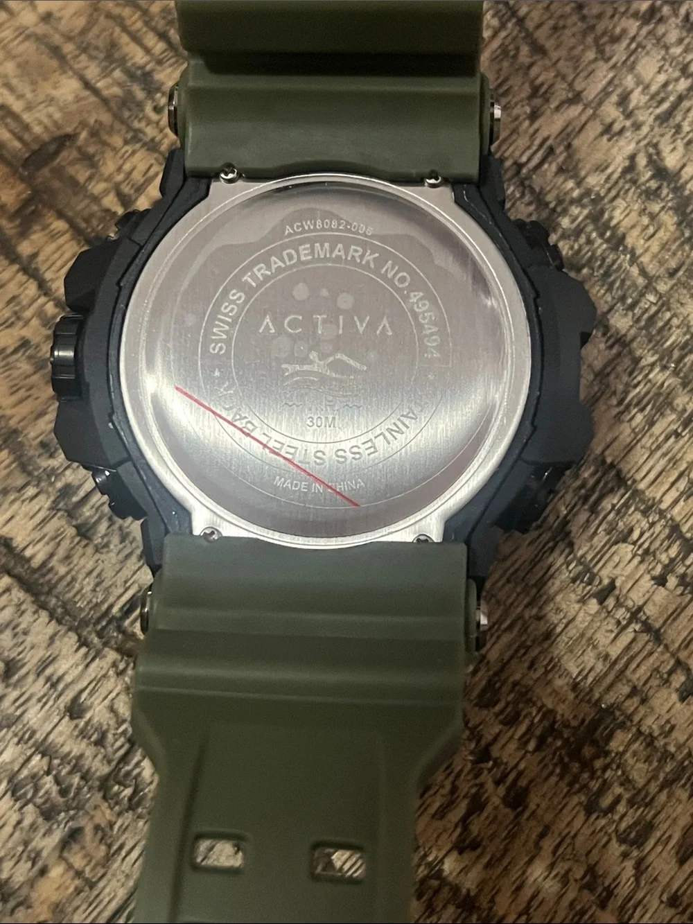 Activa Summit X Invicta Digital 50mm Sport Watch in Black and Olive Green